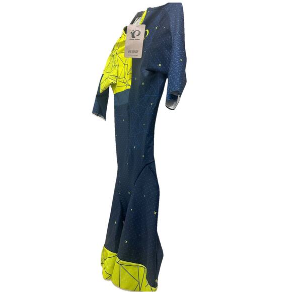 Pearl Izumi Men's Geometric Cycling Jersey in Navy and Neon - Picture 3 of 11